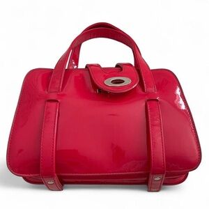 Red Patent Leather Handbag